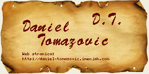 Daniel Tomazović vizit kartica
